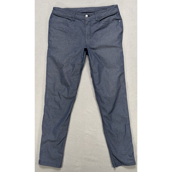 Lululemon ABC 5 Pocket Pants Men 33x32 Gray Althleisure Classic Trousers Comfort